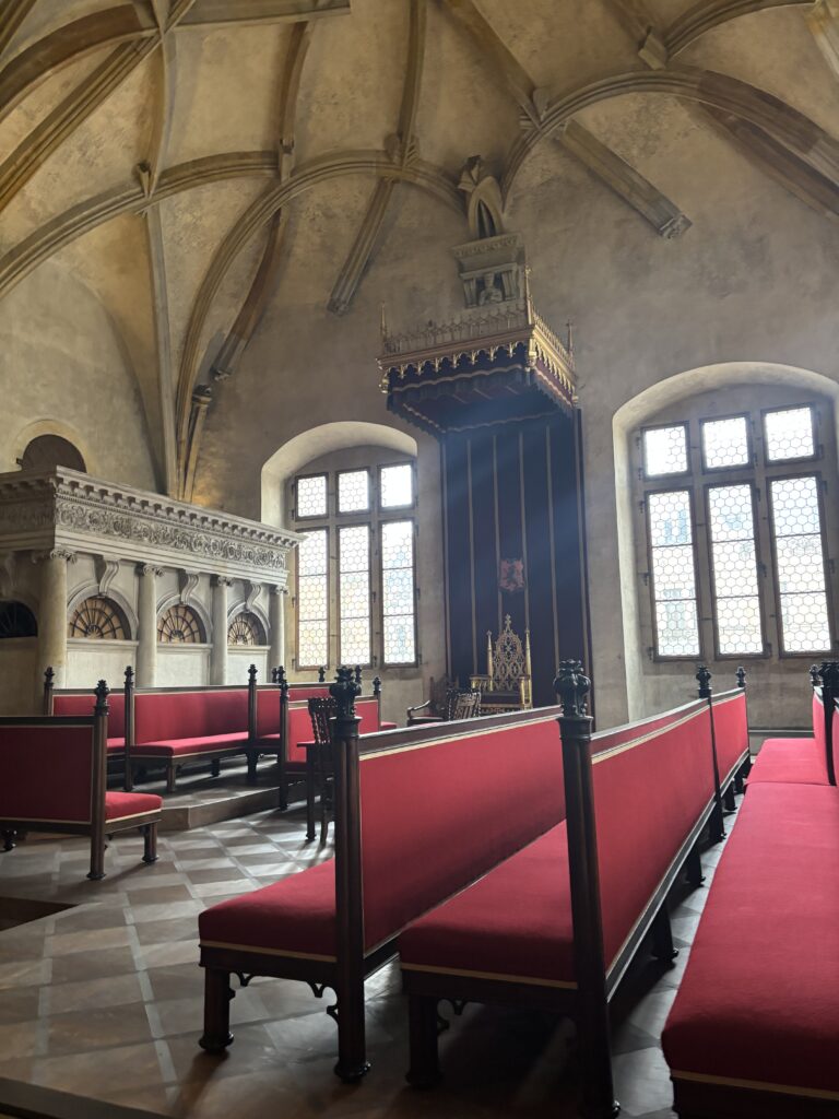 L’une des salles du Chateau de Prague