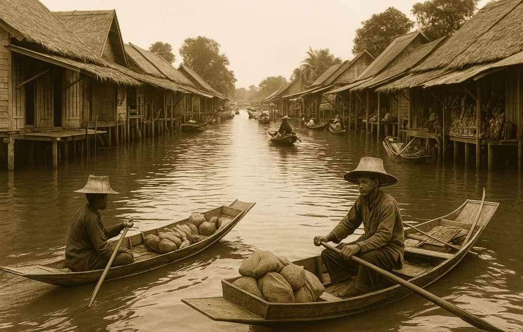 Histoire du marché flottant de Damnoen