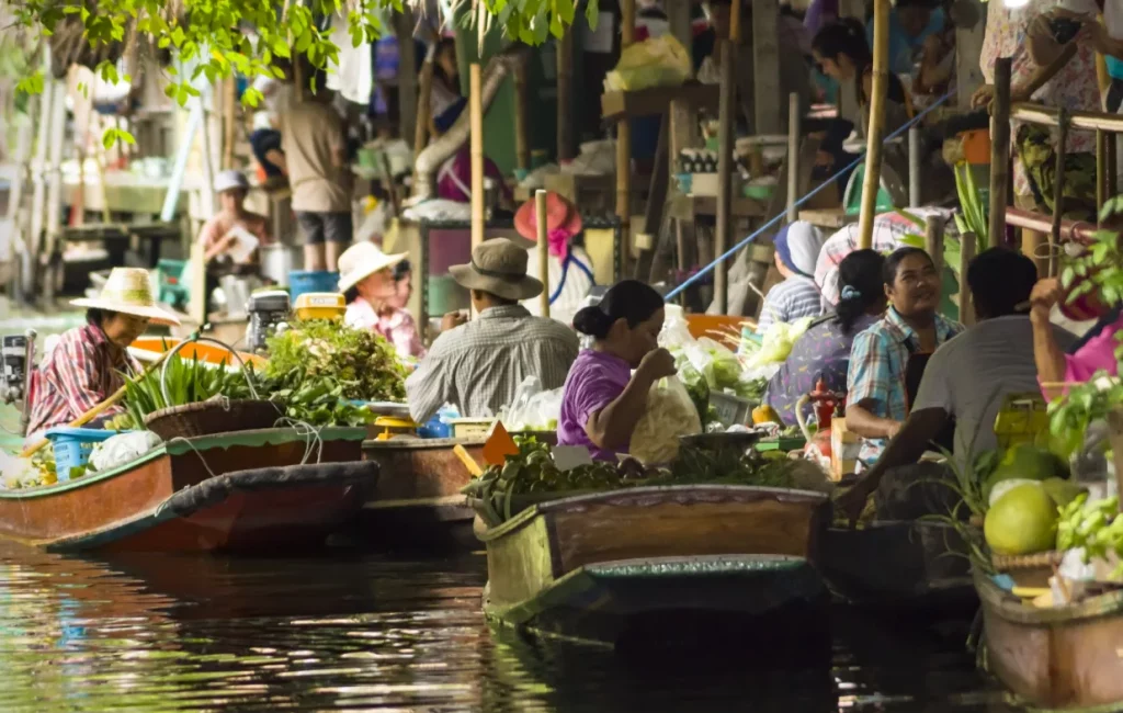 Marché flottant de Damnoen
