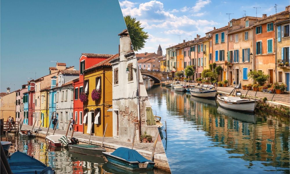 Burano, Venise → Le Miroir aux oiseaux, Martigues