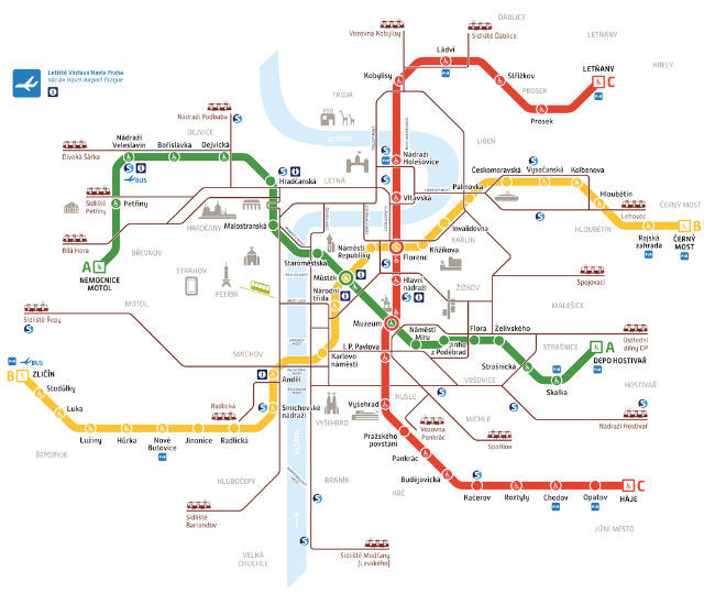 Le metro à Prague Le metro à Prague