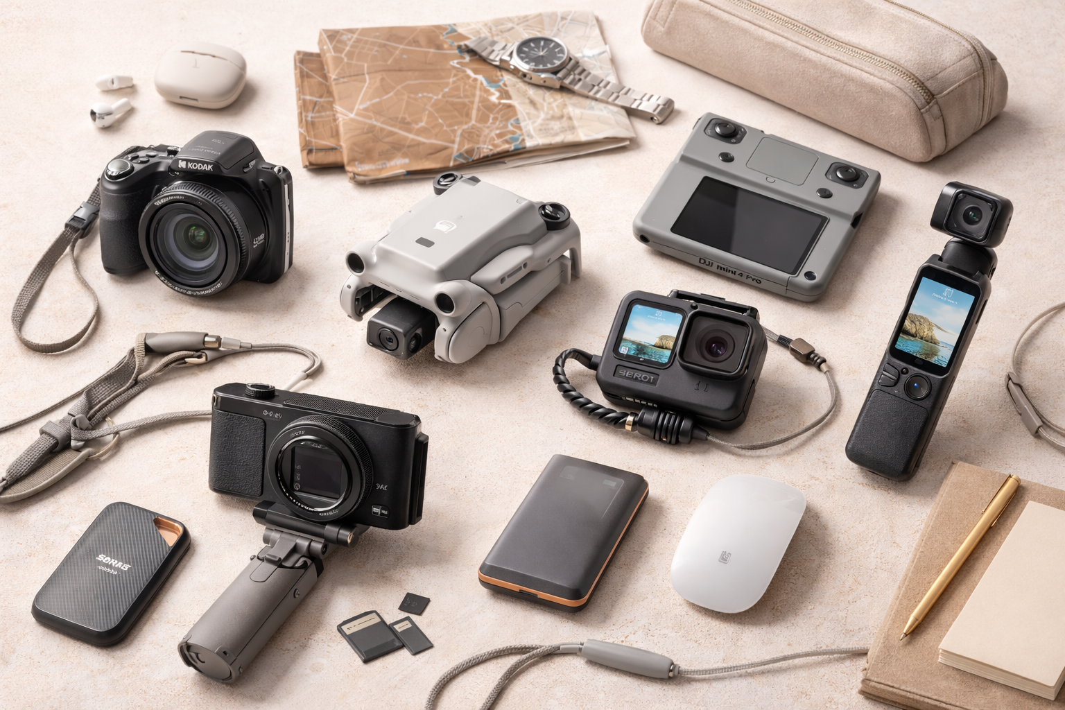 Matériel de voyage : ce que je prends vraiment quand je pars